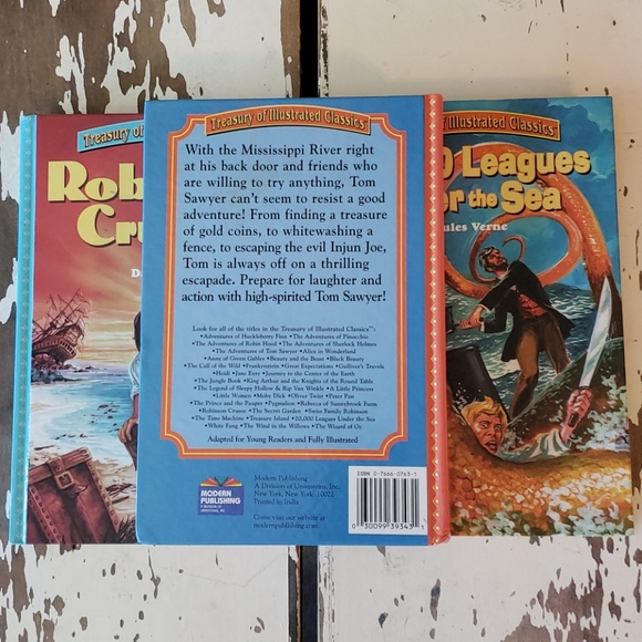 Crusoe, Sawyer, and 20,000 Leagues Set of 3 Books - Picture 3 of 5